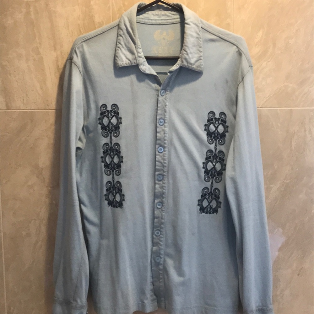 Cotton design shirt long sleeve
